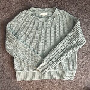 Aeropostale Women's Light Green Sweater